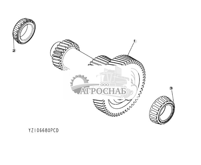 YZ106680 Вал шестой ступени в сборе - ST11692 52.jpg